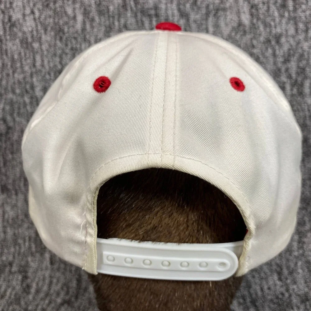 Vintage Cincinnati Reds Hat OC Outdoor Cap Snapback White MLB Genuine Red Logo